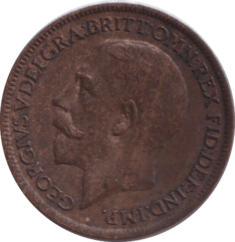 1919 FARTHING ( GVF ) - FARTHING - Cambridgeshire Coins