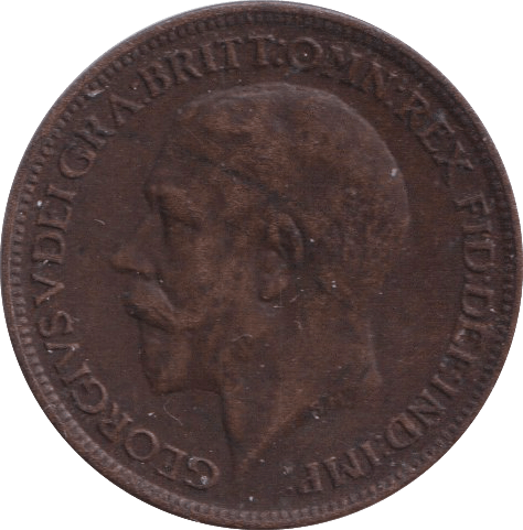 1919 FARTHING ( GVF ) - FARTHING - Cambridgeshire Coins