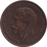 1919 FARTHING ( GVF ) - FARTHING - Cambridgeshire Coins
