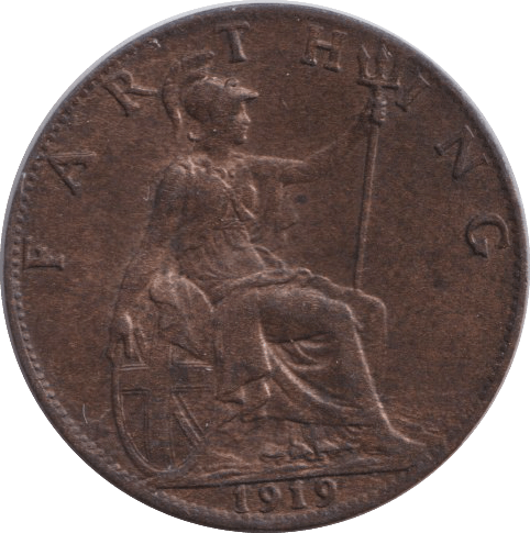 1919 FARTHING ( NF ) - FARTHING - Cambridgeshire Coins