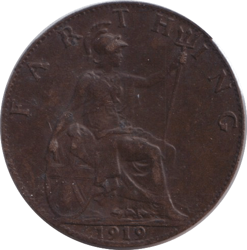 1919 FARTHING ( VF ) - FARTHING - Cambridgeshire Coins