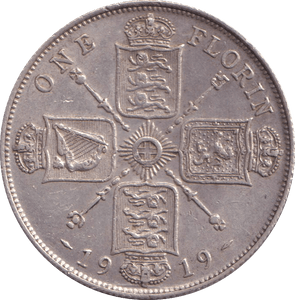 1919 FLORIN ( AUNC ) - FLORIN - Cambridgeshire Coins