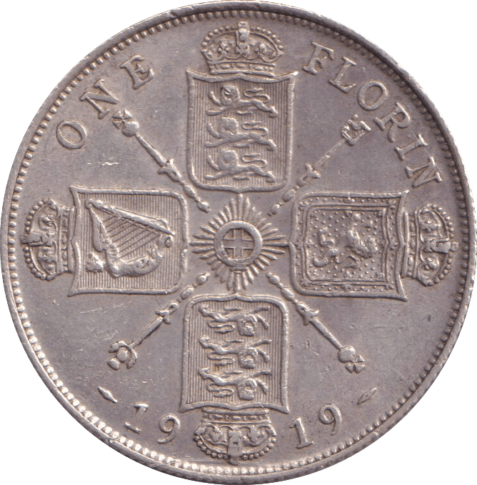 1919 FLORIN ( AUNC ) - FLORIN - Cambridgeshire Coins