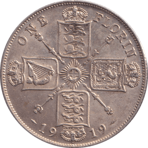 1919 FLORIN ( AUNC ) - FLORIN - Cambridgeshire Coins