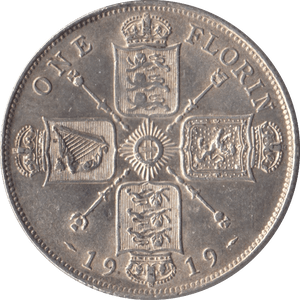 1919 FLORIN ( AUNC ) - FLORIN - Cambridgeshire Coins