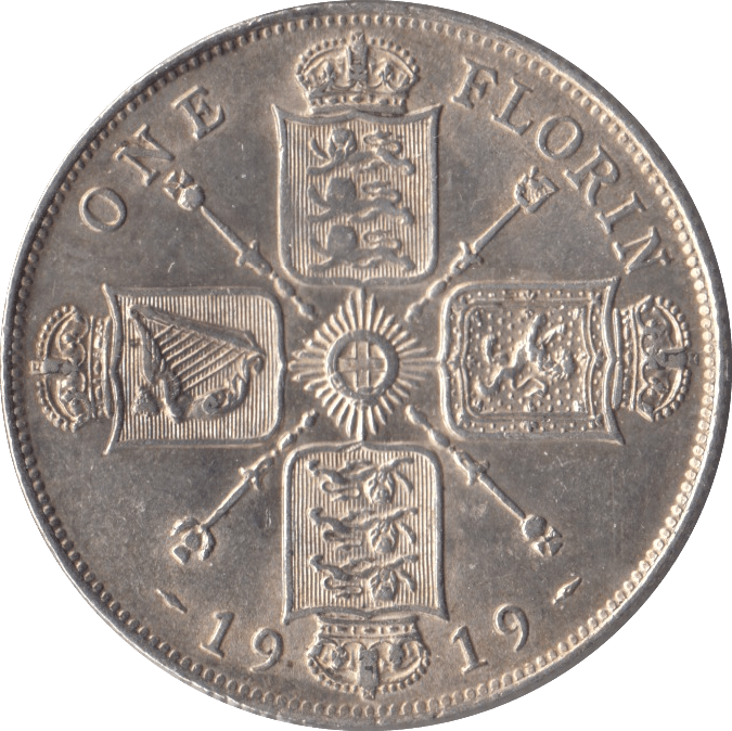 1919 FLORIN ( AUNC ) - FLORIN - Cambridgeshire Coins
