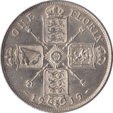 1919 FLORIN ( AUNC ) - FLORIN - Cambridgeshire Coins
