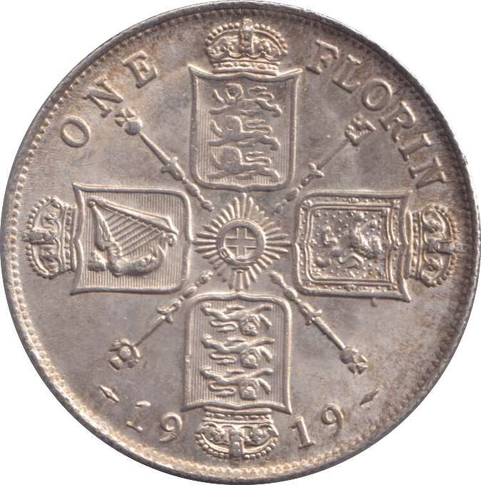 1919 FLORIN ( AUNC ) - FLORIN - Cambridgeshire Coins