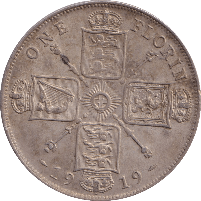 1919 FLORIN ( EF ) - FLORIN - Cambridgeshire Coins