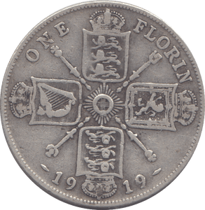 1919 FLORIN ( FINE ) - FLORIN - Cambridgeshire Coins