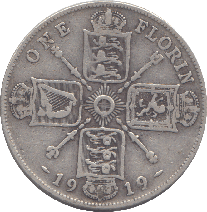 1919 FLORIN ( FINE ) - FLORIN - Cambridgeshire Coins