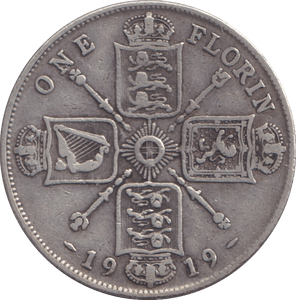 1919 FLORIN ( GF ) - FLORIN - Cambridgeshire Coins
