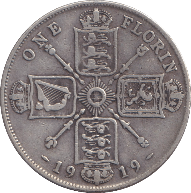 1919 FLORIN ( GF ) - FLORIN - Cambridgeshire Coins