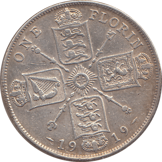 1919 FLORIN ( GF ) - FLORIN - Cambridgeshire Coins
