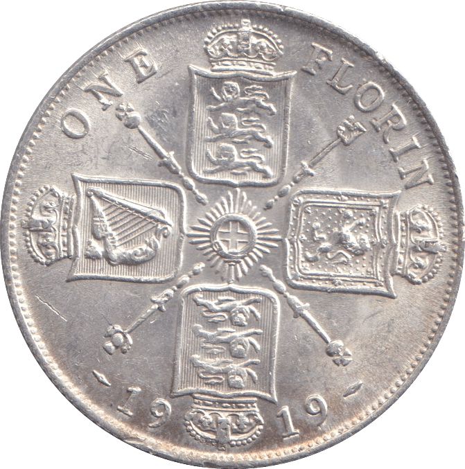 1919 FLORIN ( UNC ) - FLORIN - Cambridgeshire Coins