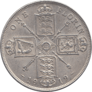 1919 FLORIN ( VF ) - FLORIN - Cambridgeshire Coins