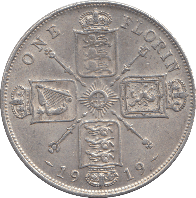 1919 FLORIN ( VF ) - FLORIN - Cambridgeshire Coins