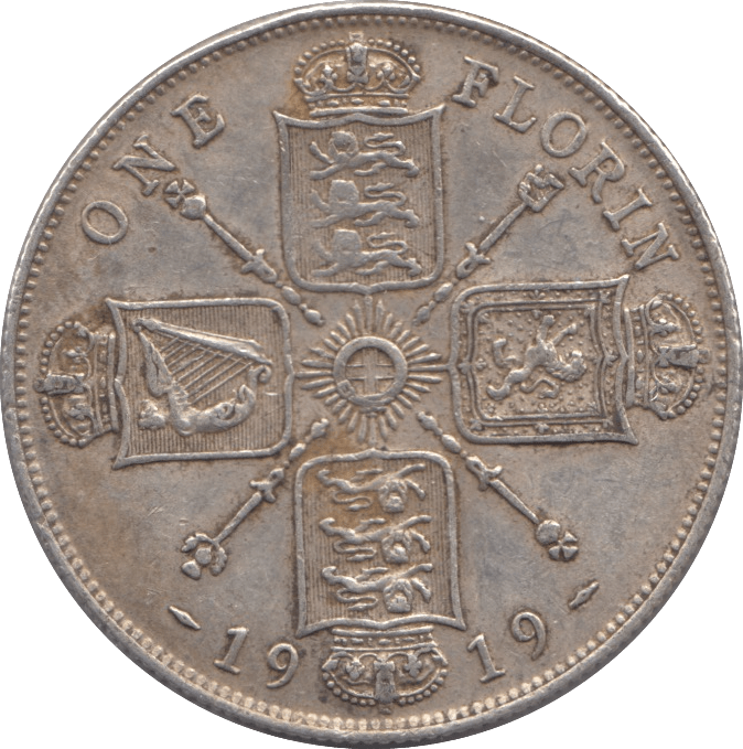 1919 FLORIN ( VF ) - FLORIN - Cambridgeshire Coins
