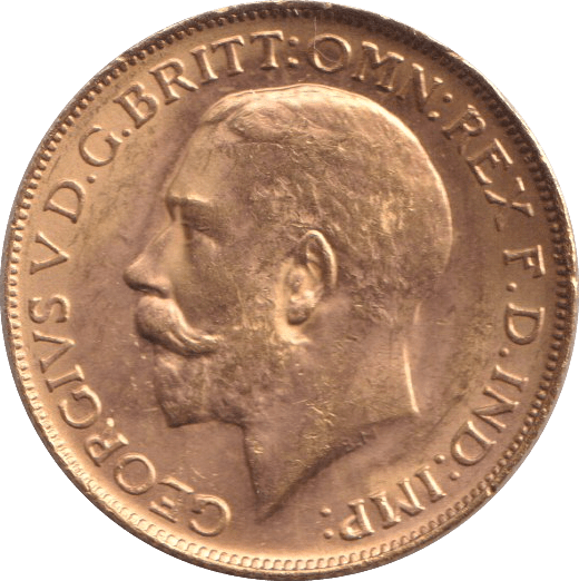 1919 GOLD SOVEREIGN ( AUNC ) P - SOVEREIGN - Cambridgeshire Coins