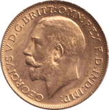 1919 GOLD SOVEREIGN ( AUNC ) P - SOVEREIGN - Cambridgeshire Coins