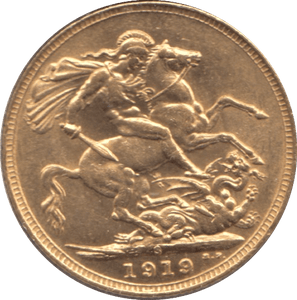1919 GOLD SOVEREIGN ( UNC ) - SOVEREIGN - Cambridgeshire Coins
