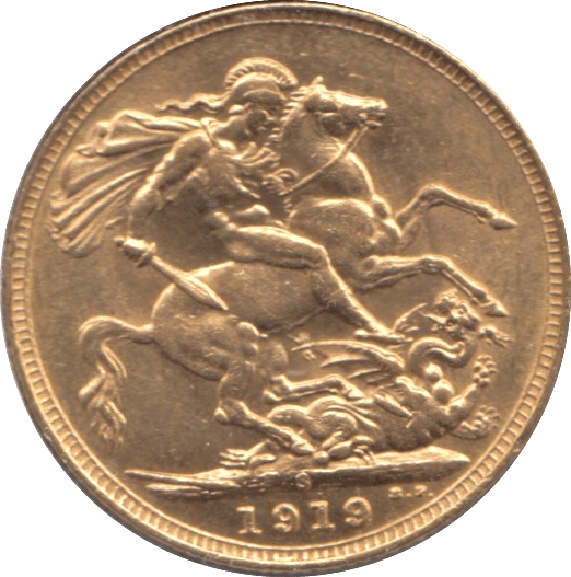 1919 GOLD SOVEREIGN ( UNC ) - SOVEREIGN - Cambridgeshire Coins