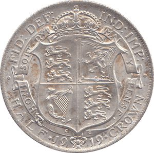 1919 HALFCROWN ( AUNC ) - HALFCROWN - Cambridgeshire Coins