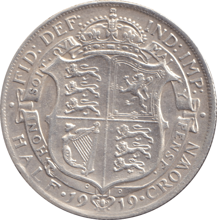 1919 HALFCROWN ( EF ) - HALFCROWN - Cambridgeshire Coins