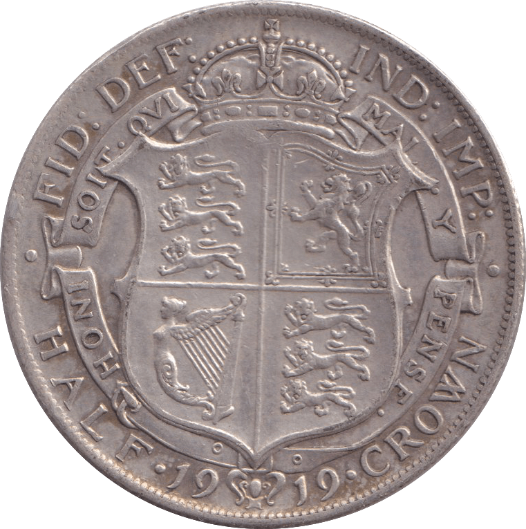 1919 HALFCROWN ( EF ) - HALFCROWN - Cambridgeshire Coins