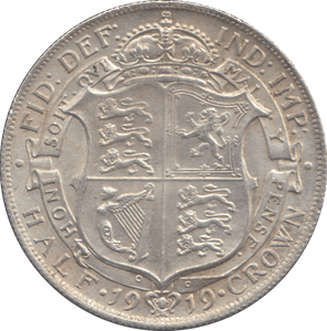 1919 HALFCROWN ( EF ) - HALFCROWN - Cambridgeshire Coins