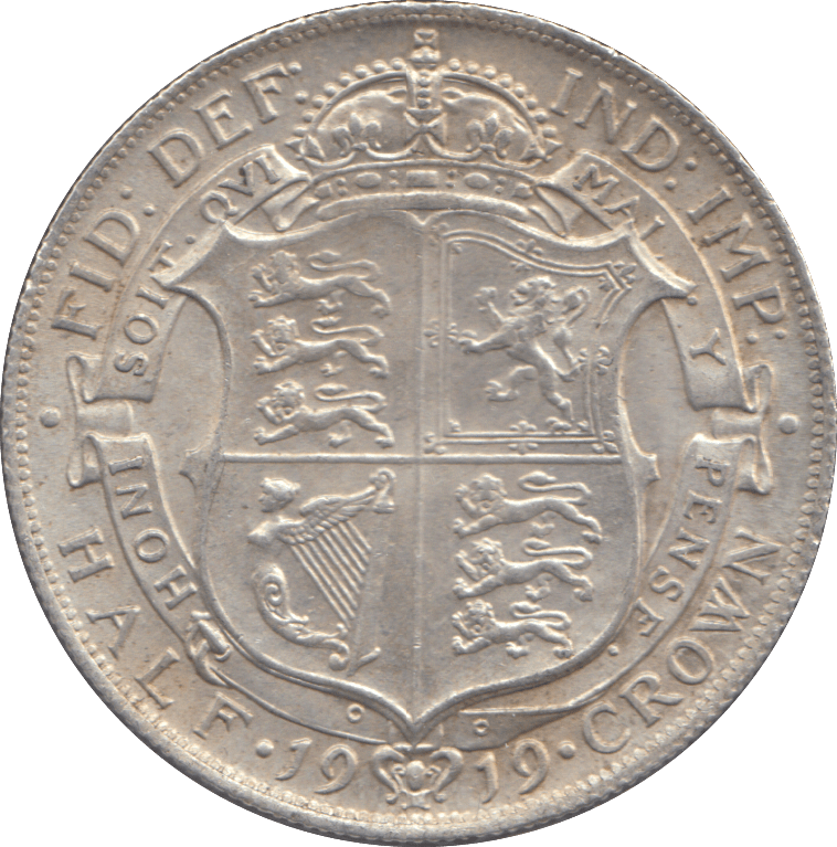 1919 HALFCROWN ( EF ) - HALFCROWN - Cambridgeshire Coins