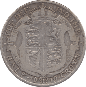 1919 HALFCROWN ( FINE ) - Halfcrown - Cambridgeshire Coins