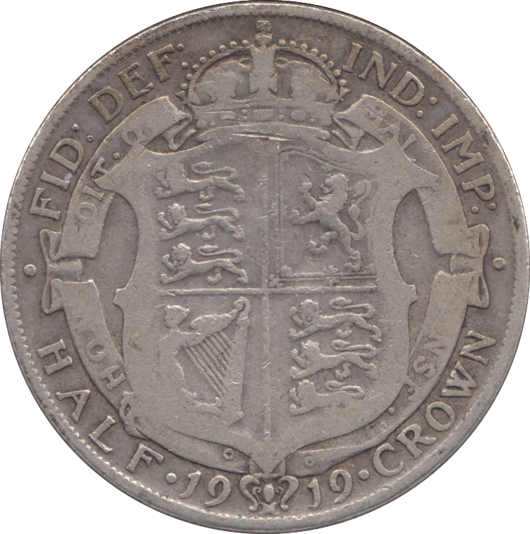 1919 HALFCROWN ( FINE ) - Halfcrown - Cambridgeshire Coins