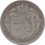 1919 HALFCROWN ( FINE ) - Halfcrown - Cambridgeshire Coins