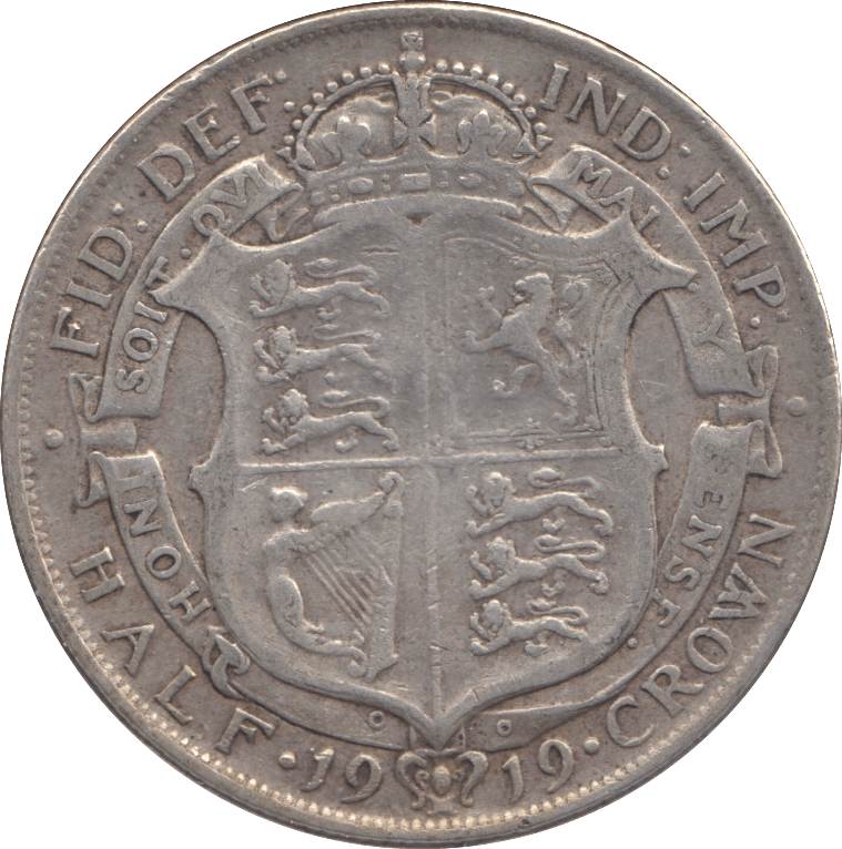 1919 HALFCROWN ( FINE ) - Halfcrown - Cambridgeshire Coins