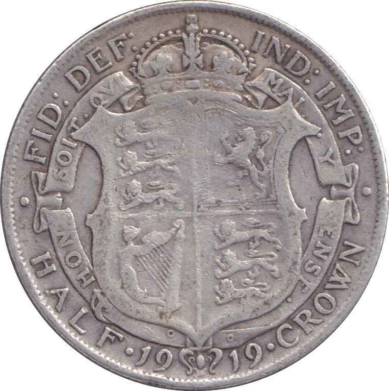 1919 HALFCROWN ( FINE ) - HALFCROWN - Cambridgeshire Coins