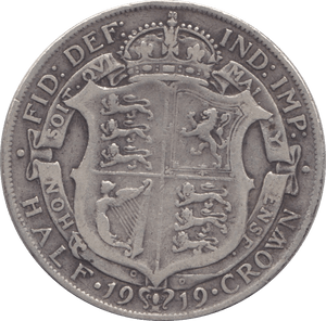 1919 HALFCROWN ( FINE ) - Halfcrown - Cambridgeshire Coins