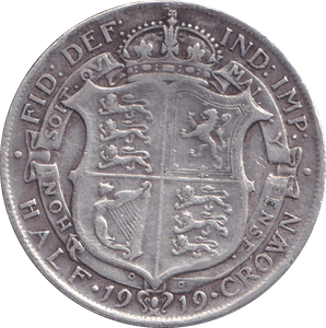 1919 HALFCROWN ( FINE ) - HALFCROWN - Cambridgeshire Coins