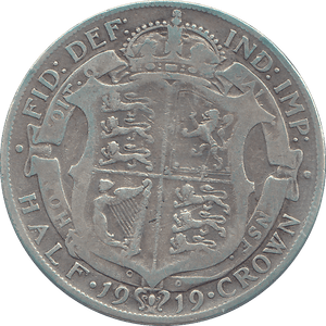 1919 HALFCROWN ( FINE ) - HALFCROWN - Cambridgeshire Coins