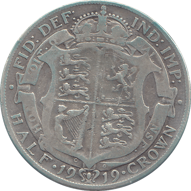 1919 HALFCROWN ( FINE ) - HALFCROWN - Cambridgeshire Coins