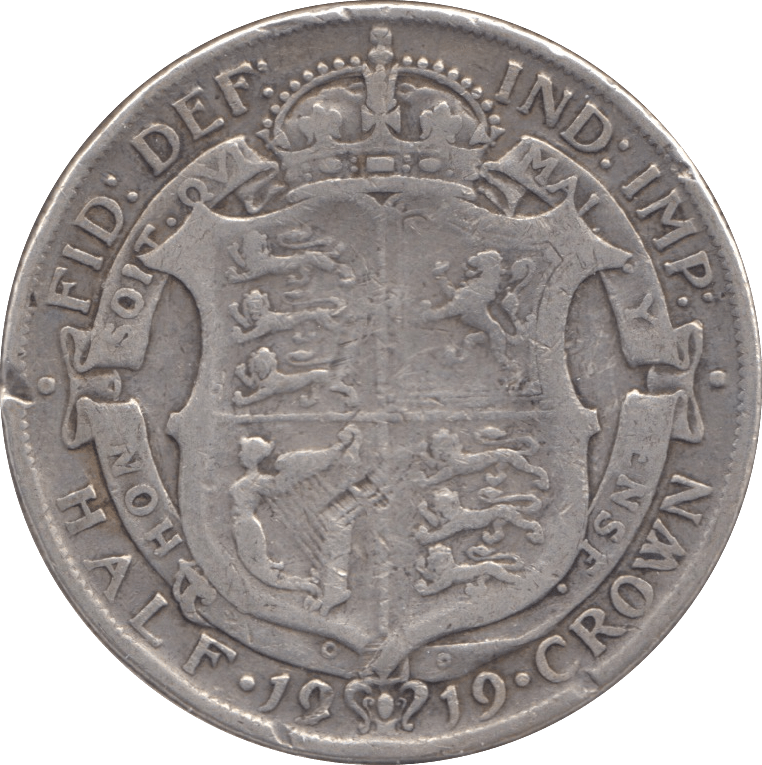 1919 HALFCROWN ( FINE ) - Halfcrown - Cambridgeshire Coins