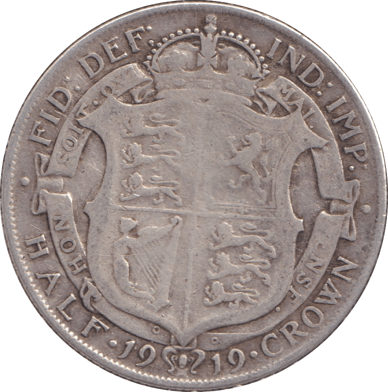 1919 HALFCROWN ( FINE ) - HALFCROWN - Cambridgeshire Coins