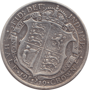 1919 HALFCROWN ( FINE ) - HALFCROWN - Cambridgeshire Coins
