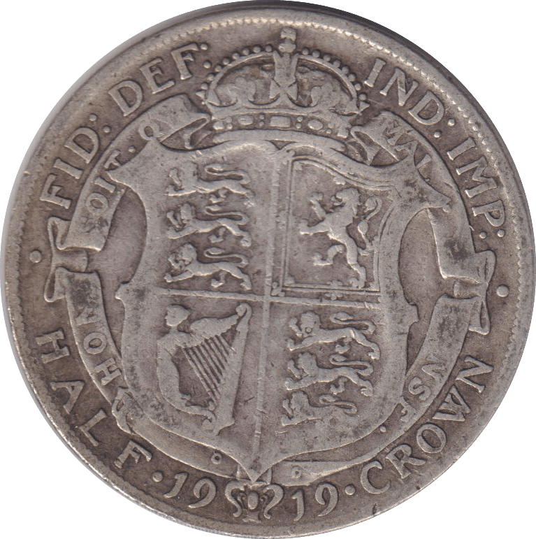 1919 HALFCROWN (GF) - HALFCROWN - Cambridgeshire Coins