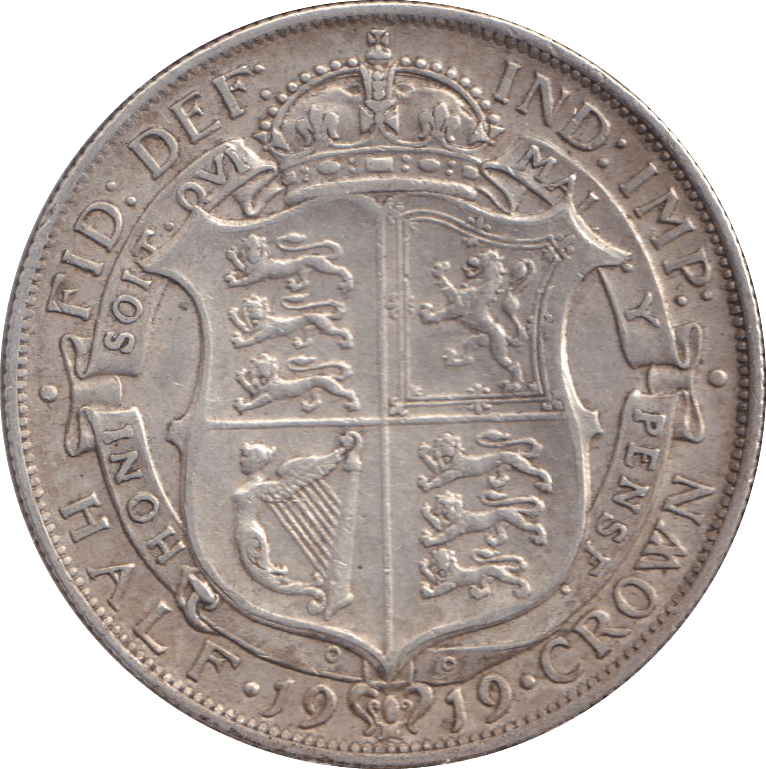 1919 HALFCROWN ( GVF ) - WORLD COINS - Cambridgeshire Coins