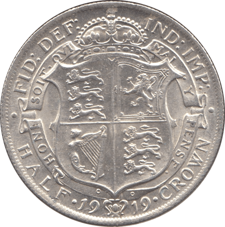 1919 HALFCROWN ( UNC ) - Halfcrown - Cambridgeshire Coins