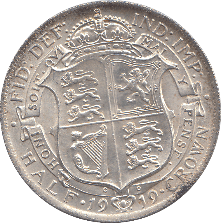 1919 HALFCROWN ( UNC ) REF 1 - HALFCROWN - Cambridgeshire Coins