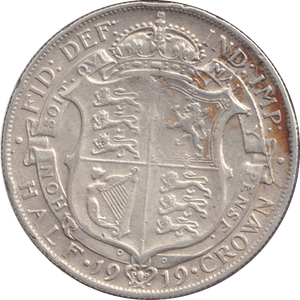 1919 HALFCROWN ( VF ) - HALFCROWN - Cambridgeshire Coins