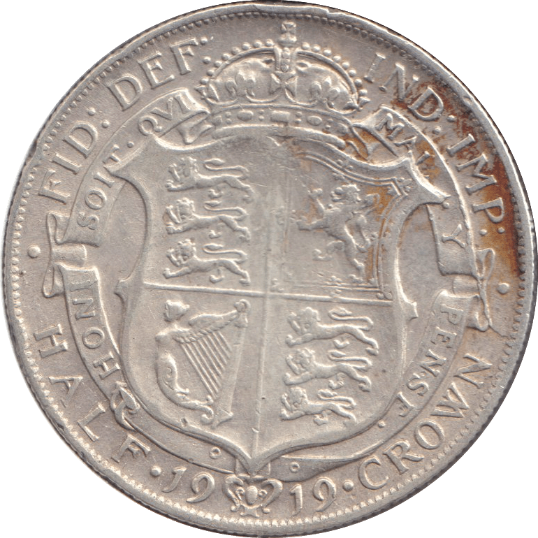 1919 HALFCROWN ( VF ) - HALFCROWN - Cambridgeshire Coins