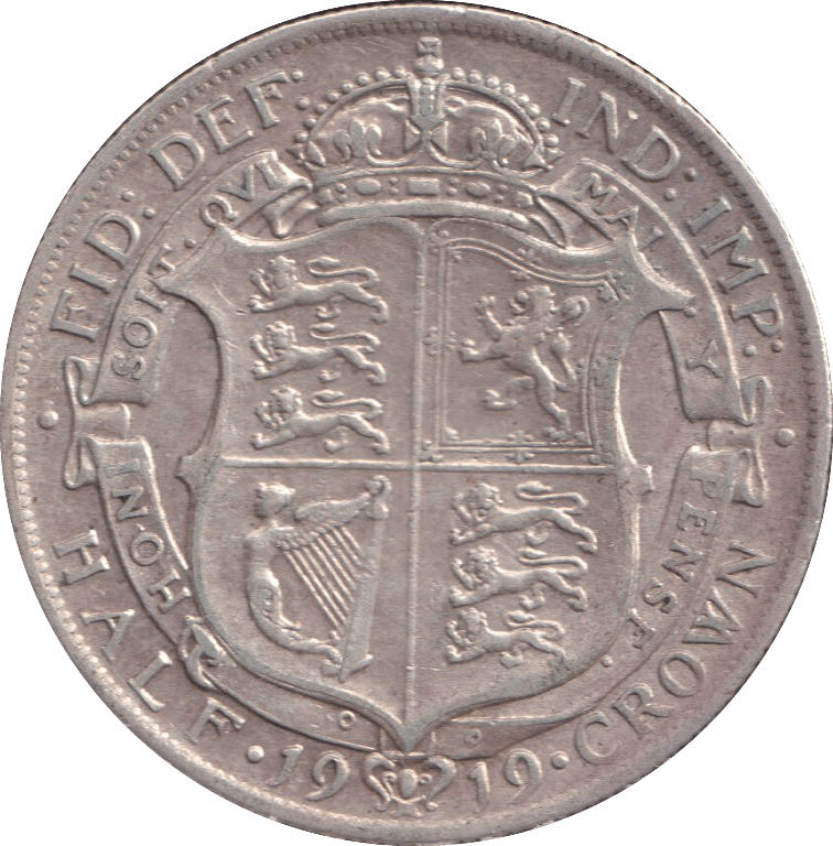 1919 HALFCROWN ( VF ) - HALFCROWN - Cambridgeshire Coins
